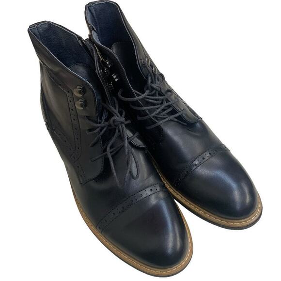 Bruno Marc Other - Bruno Marc Bergen 03 Black Leather Dress Shoes SIZE US 10.5